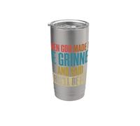 Quando Dio mi ha fatto, Grinned e ha detto che sarà divertente retrò Bicchiere termico in acciaio inox doppia parete