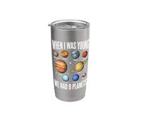 Quando ero giovane avevamo 9 pianeti Sistema Solare Galaxy Spazio Bicchiere termico in acciaio inox doppia parete
