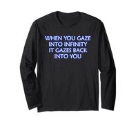 Quando guardi nell'infinito Mindfulness Meditazione Zen Yoga Maglia a Manica