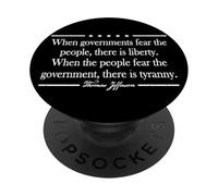 QUANDO I GOVERNI PAURA CHE LE PERSONE C'È LIBERTY CITAZIONE PopSockets PopGrip Adesivo