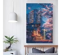 Quando i Sakura fioriscono, poster d'arte, opere d'arte, tela, poster, arte da parete, decorazione moderna per la casa, decorazione per feste di compleanno, 40 x 60 cm