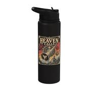 Quando il cielo chiama la visione della tromba dell'angelo cristiano Stainless Steel Insulated Water Bottle