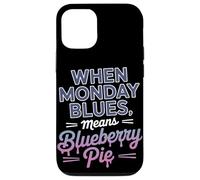 Quando il lunedì blues significa festa del lavoro della torta ai mirtilli Custodia per iPhone 12/12 Pro