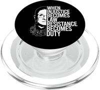 QUANDO L"INGIUSTIZIA DIVENTA LA LEGGE RESISTENZA DUTY SCOTUS RBG Meme PopSockets PopGrip per MagSafe