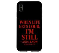 Quando la vita diventa rumorosa, sono ancora cristiano Citazione La Bibbia Custodia per iPhone XS Max