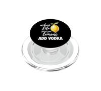 Quando la vita ti dà limoni AGGIUNGI VODKA divertente bevanda scherzo alcol PopSockets PopGrip per MagSafe