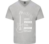 Quando Le Parole Falliscono La Musica Parla Maglietta In Cotone A V Per Uomo