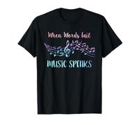 Quando le parole falliscono La musica parla musicista Maglietta