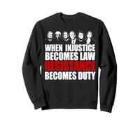Quando L'INGIUSTIZIA Diventa Il DOVERE di Resistenza della Legge SCOTUS RBG Meme Felpa