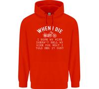 Quando Muoio Moto Biker Uomo Felpa