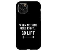 Quando niente va bene vai in ascensore, allenamento divertente per pesi da palestra Custodia per iPhone 11 Pro