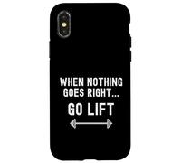 Quando niente va bene vai in ascensore, allenamento divertente per pesi da palestra Custodia per iPhone X/XS