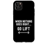 Quando niente va bene vai in ascensore, allenamento divertente per pesi da palestra Custodia per iPhone 11 Pro Max