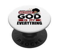 Quando non ho niente Cristiano Dio Uomini Donne Crisitani PopSockets PopGrip Adesivo