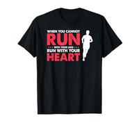 Quando Non puoi Correre con Le Gambe USA Il Cuore Maglietta