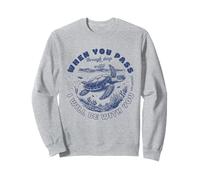 Quando passerai attraverso le acque profonde sarò con te Felpa