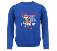 Quando Penso A Te Tocca Il Mio Elfo - Felpa Per Adulti - Natale Maleducato