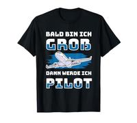 Quando Sarò Grande Diventerò Pilota Maglietta Aereo Bambini Maglietta