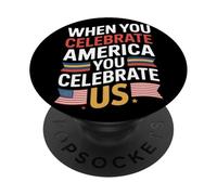 Quando si celebra l'America si celebra il patrimonio ispanico PopSockets PopGrip Adesivo
