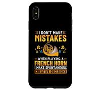 Quando si suona un corno francese divertente suonatore di corno Custodia per iPhone XS Max