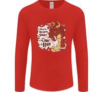 Quando Un Drago Sorride Fantasy RPG Uomo Manica Lunga T-Shirt