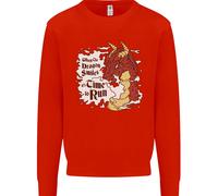 Quando Un Dragon Sorrisi Fantasia RPG Uomo Felpa Maglione