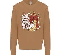 Quando Un Dragon Sorrisi Fantasia RPG Uomo Felpa Maglione