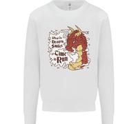 Quando Un Dragon Sorrisi Fantasia RPG Uomo Felpa Maglione