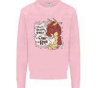 Quando Un Dragon Sorrisi Fantasia RPG Uomo Felpa Maglione