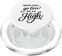 Quando vanno in basso andiamo in alto attivista immigrazione protesta PopSockets PopGrip per MagSafe