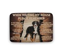 Quando Visitate La Mia Casa, Ricordatevi Del Cane Da Pastore Tappeto Bagno Resistente Zerbini Di Benvenuto Lavabile Zerbino Ingresso Per Interno Interni Porta 40 X 60Cm