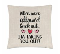 Quando We'Re Consentito Retro Fuori I'M Taking You Cuscino Cover Ragazza