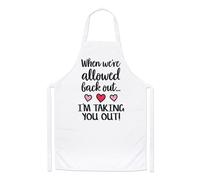 Quando We'Re Consentito Retro Fuori I'M Taking You Fuori Chef Grembiule Ragazza