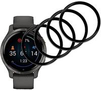 Quanen Electronic Schermo Pellicola Protettiva per Garmin Venu 2, [4 Pezzi] Anti Graffio, Senza Bolle, Copertura Completa 3D, Bordo Curvo, Flessibile HD PET Trasparente Pellicola Proteggi Schermo