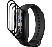 Quanen Electronic Schermo Pellicola Protettiva per Xiaomi Mi Band 5, [4 Pezzi] Anti Graffio, Senza Bolle, Copertura Completa 3D, Bordo Curvo, Flessibile HD PET Trasparente Pellicola Proteggi Schermo