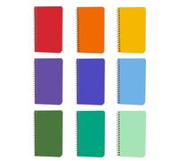 Quanerba- 9pc Quaderno A Righe Small 3x5in, block notes piccoli 120 Pagine/60 Fogli (7,6×12,7 cm) Quaderno Tascabile, mini quaderni per ufficio e scuola