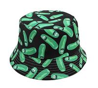 Quanhaigou Bucket Hat per uomini donne,Cappelli da sole stampati reversibili,Pescatore Outdoor Summer Travel Trekking Beach Caps, Lyndee, Taglia unica
