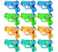 Quanquer Water Gun Kids 12 pezzi, piccole pistole a spruzzo gamma 7 metri 150ml, serbatoio dell'acqua estiva Super Water Soaker Asser Gun per giocattoli da esterno Beach Pool Watergun (set da 12)
