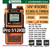 Quansheng UV K5 88 Walkie Talkie 512Kb Grande memoria A lungo raggio Radio bidirezionale portatile FM Ham Ricetrasmettitore wireless Comunicazione