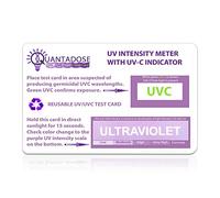 QuantaDose® UVC Light Test Card with UVC Light Wavelength Indicator and Photochromic UV Intensity Test