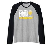 Quante piste ancora fino a Bombardino Maglia con Maniche Raglan