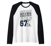 Quanti Giorni alla Settimana dovresti Andare a Pescare 67 Ragazzi di Pesca Maglia con Maniche Raglan