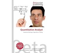 Quantitative Analyst: Statistical Arbitrage, Algorithmic Trading