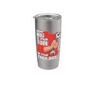 Quanto è grande il tuo strumento nel tuo Toolbox Wrench Graphic Bicchiere termico in acciaio inox doppia parete