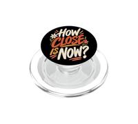 Quanto è vicino ora per gli appassionati di tempo tipografia PopSockets PopGrip per MagSafe