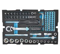 Quantool Set di chiavi a bussola, 85 pezzi, Q25002