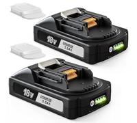 Quantrex 2pcs 18V 5.0Ah per Makita batteria BL1860B BL1850B BL1840B BL1830B BL1820B BL1815N con indicatore LED