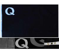 Quantrill Raider's Q Nero Bianco Premium Qualità 3x5 3'x5'Cotone Bandiera