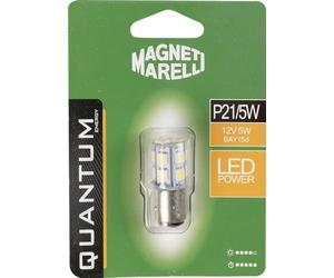 Quantum Energy Magneti Marelli P21/5W lampadina singola auto LED SMD 12V/5W attacco BAY15d