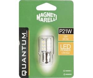 Quantum Energy Magneti Marelli P21W lampadina singola per auto LED 33SMD 12V attacco BA15s